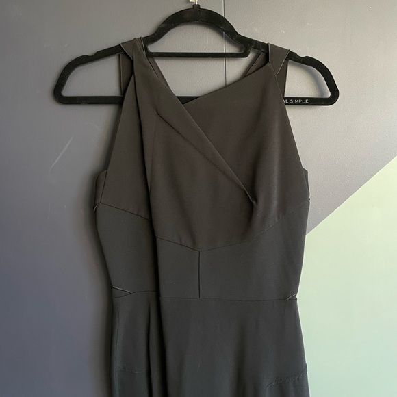 NWT Roland Mouret Black Gabelle Stretch Double Crepe Dress Sz 2-4/FR 36 - Picture 2 of 14